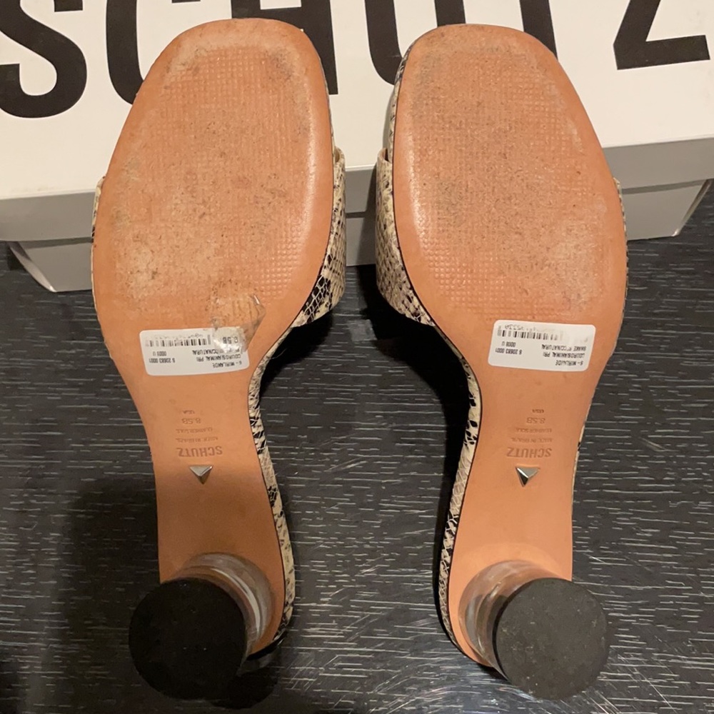 SCHUTZ Snake Print Sandals - Picture 5 of 5